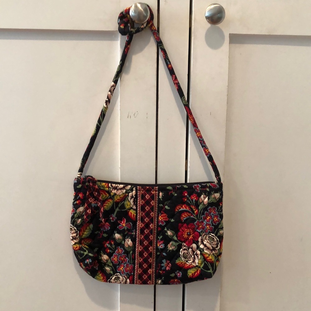 Vera Bradley purse, quilted black & red. Excellent unused condition.